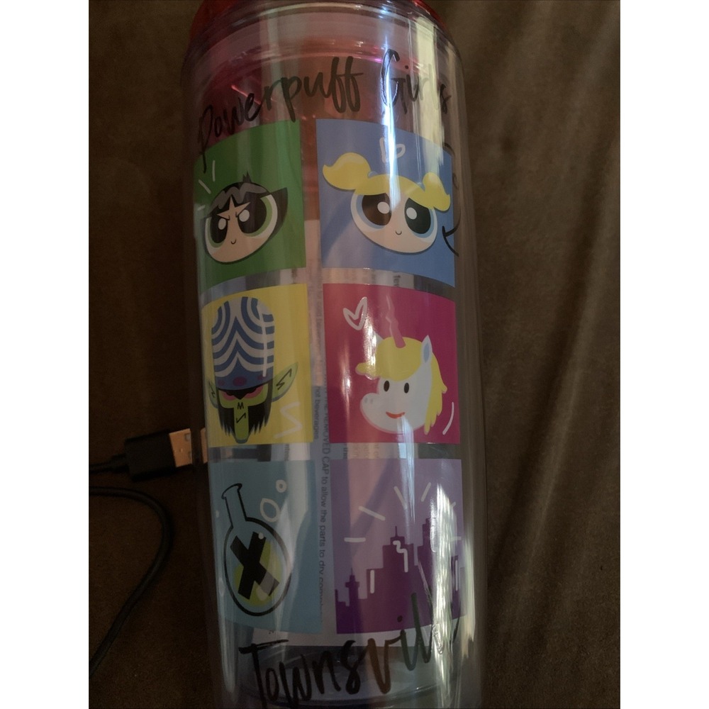 Powerpuff Girls Tumbler Cold Beverages 7 Inch Tall